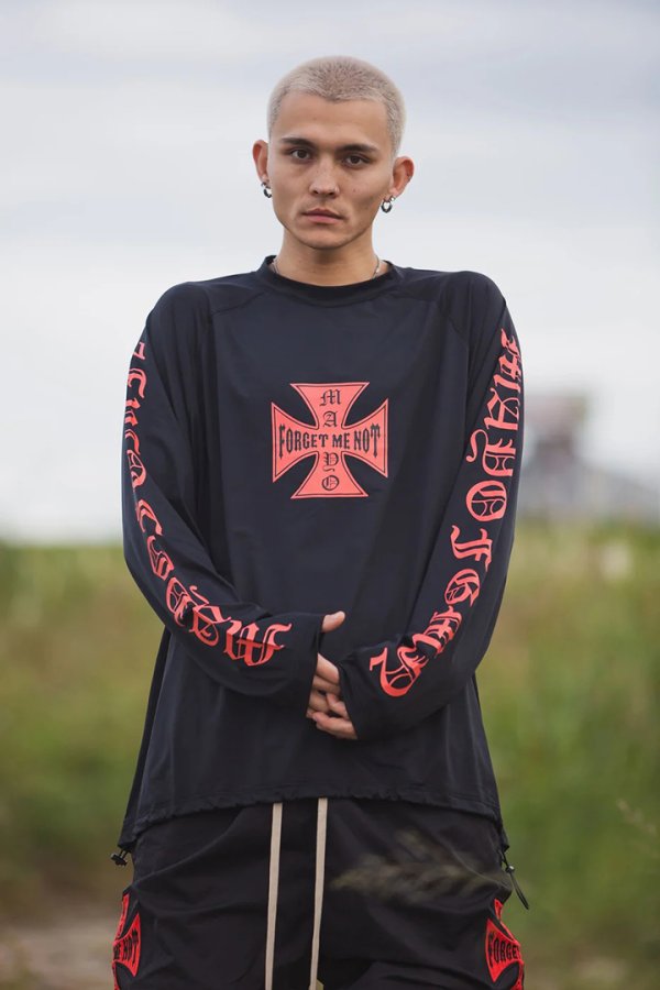 画像10: MAYO メイヨー IRON CROSS FIRE RASH GUARD（ラッシュガード）{-BFS} (10)