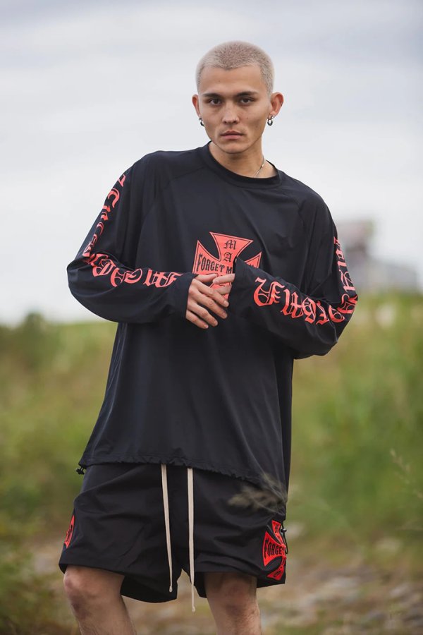 画像12: MAYO メイヨー IRON CROSS FIRE RASH GUARD（ラッシュガード）{-BFS} (12)