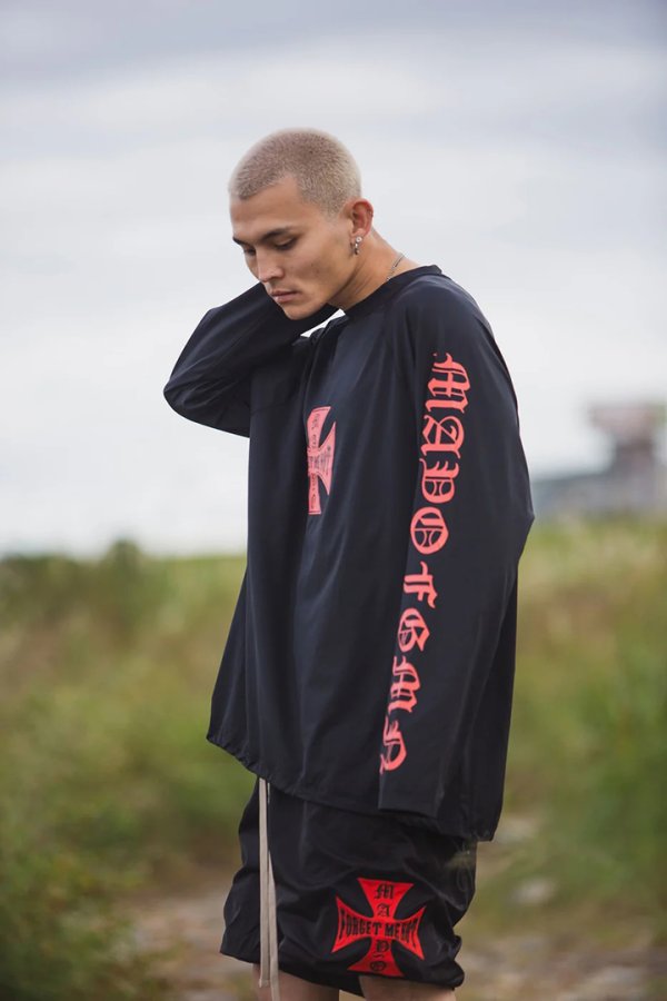 画像15: MAYO メイヨー IRON CROSS FIRE RASH GUARD（ラッシュガード）{-BFS} (15)