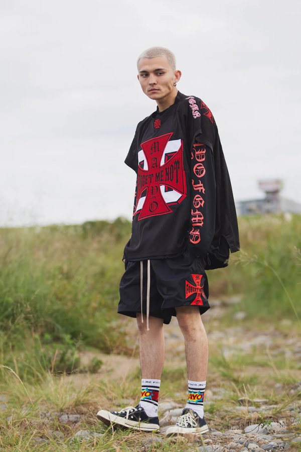 画像18: MAYO メイヨー IRON CROSS FIRE RASH GUARD（ラッシュガード）{-BFS} (18)