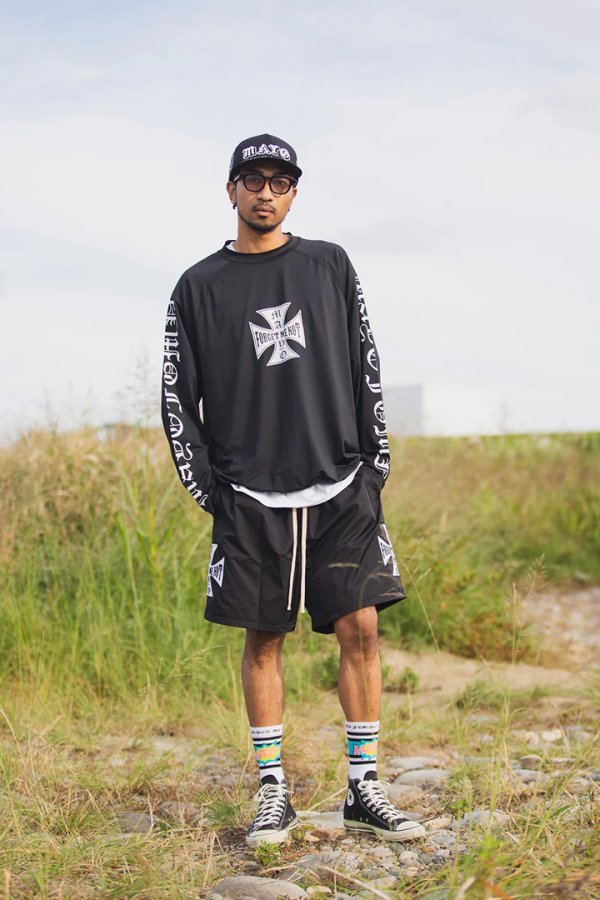 画像5: MAYO メイヨー IRON CROSS FIRE RASH GUARD（ラッシュガード）{-BFS} (5)