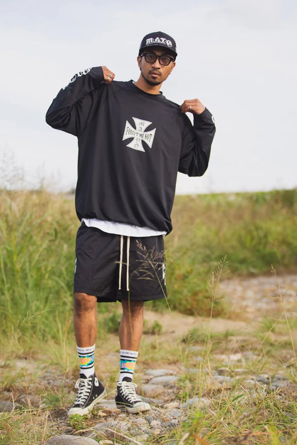 画像9: MAYO メイヨー IRON CROSS FIRE RASH GUARD（ラッシュガード）{-BFS} (9)