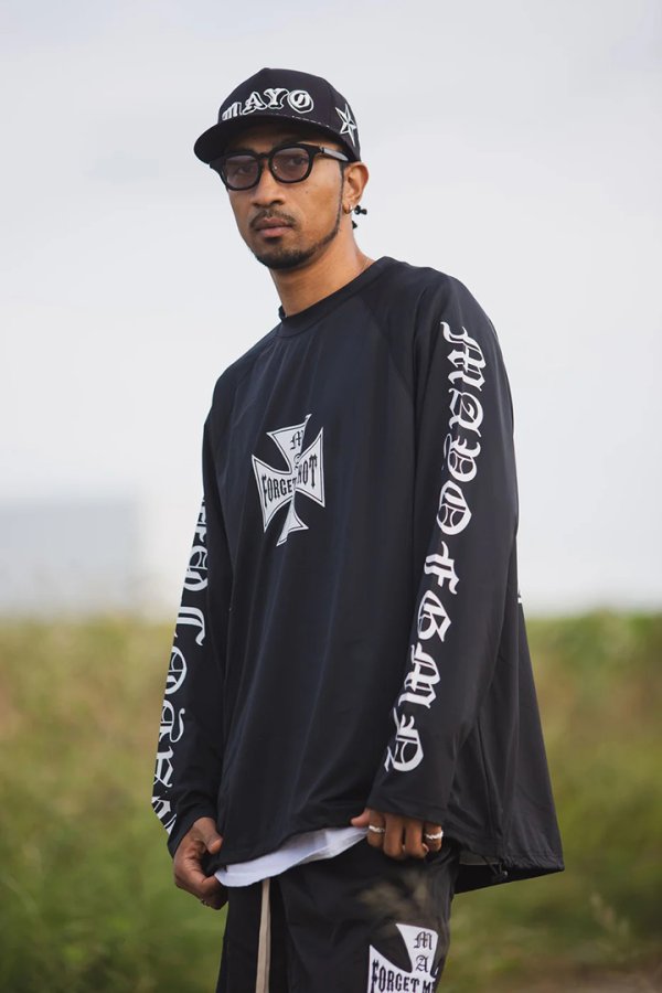 画像14: MAYO メイヨー IRON CROSS FIRE RASH GUARD（ラッシュガード）{-BFS} (14)