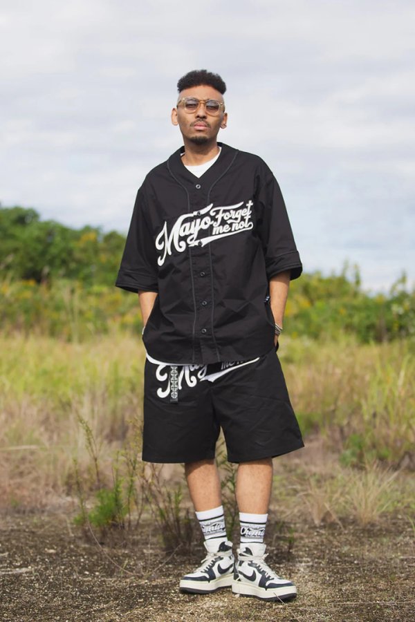 画像3: MAYO メイヨー MAYO FGMN EMBROIDERY BASE BALL SHIRTS{-BFS} (3)