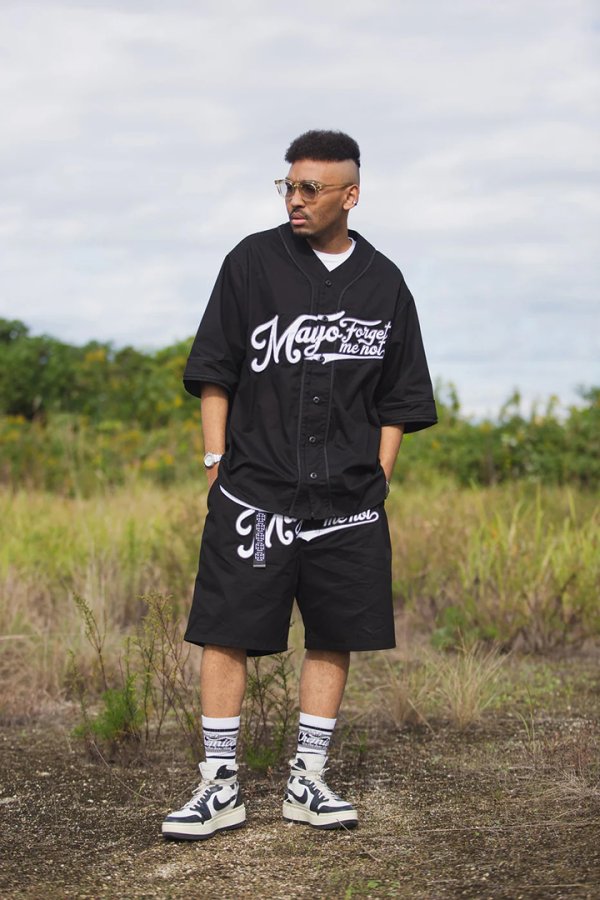 画像5: MAYO メイヨー MAYO FGMN EMBROIDERY BASE BALL SHIRTS{-BFS} (5)