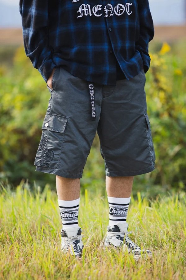 画像5: MAYO メイヨー MY LOGO EMBROIDERY FADE NYLON CARGO SHORTS{-BFS} (5)