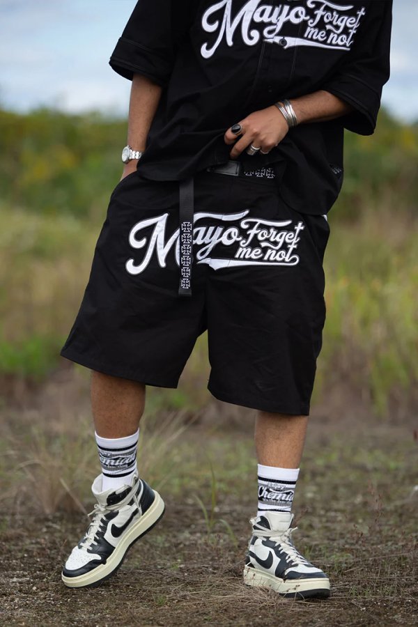 画像4: MAYO メイヨー MAYO FGMN EMBROIDERY EASY GORILLA SHORTS{-BFS} (4)