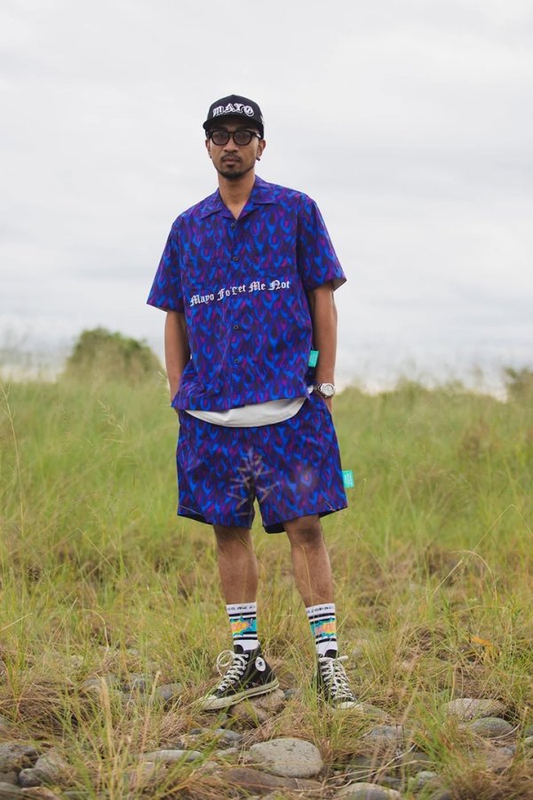 画像5: MAYO メイヨー ALL-OVER PATTERN EMBROIDERY 2WAY NYLON SHORTS{-BFS} (5)