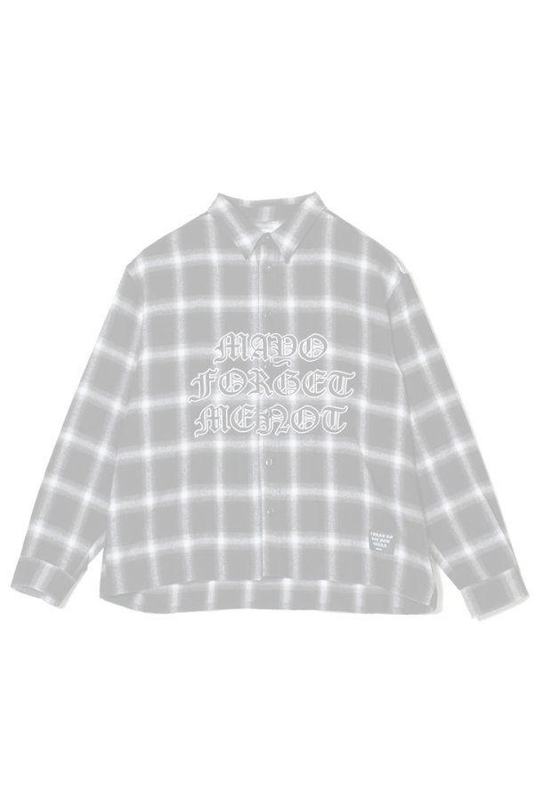 画像1: MAYO メイヨー FRONT LOGO EMBROIDERY CHECK SHIRT{-BFS} (1)