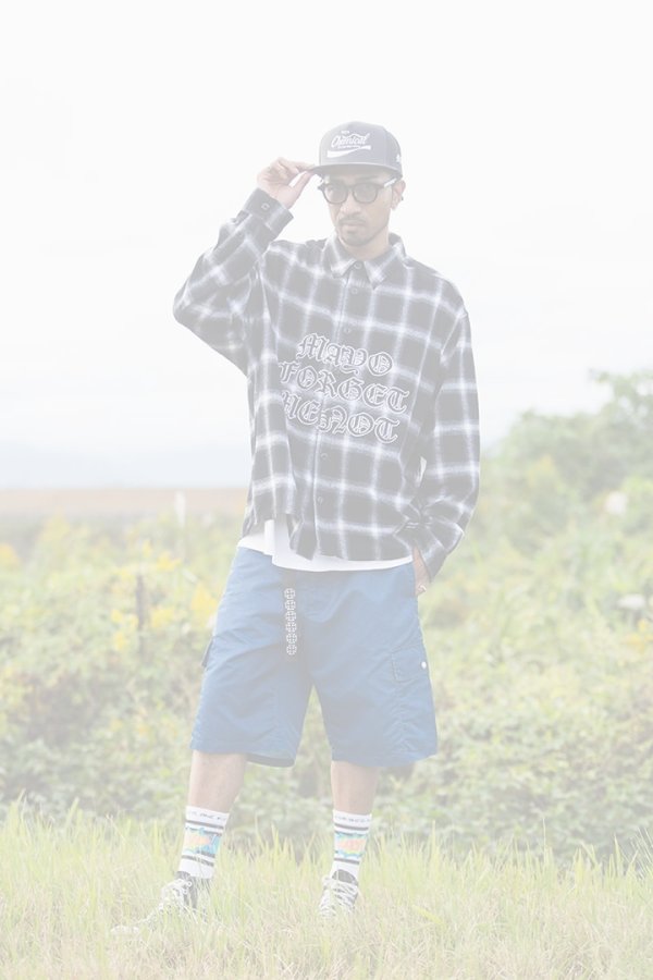 画像4: MAYO メイヨー FRONT LOGO EMBROIDERY CHECK SHIRT{-BFS} (4)