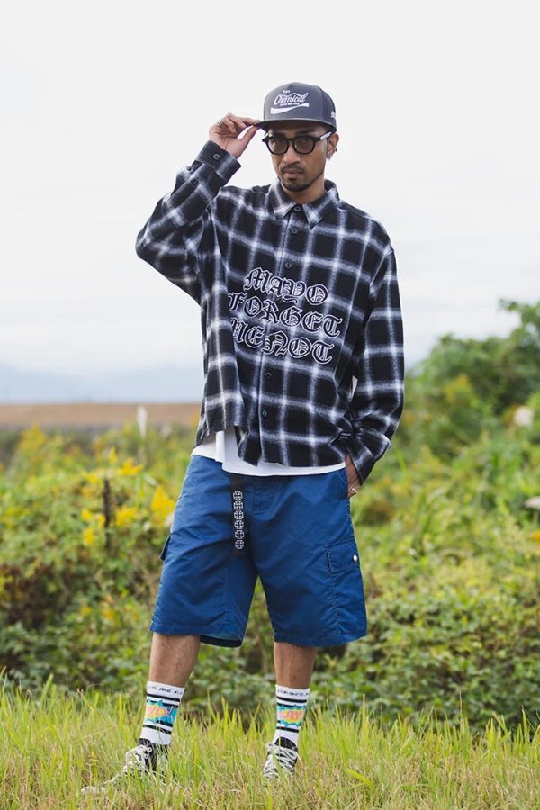 画像7: MAYO メイヨー FRONT LOGO EMBROIDERY CHECK SHIRT{-BFS} (7)