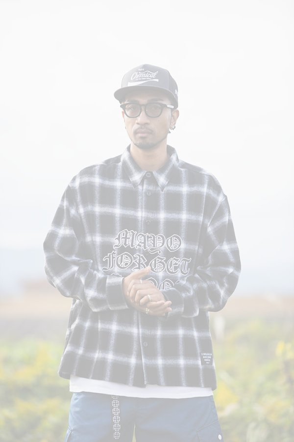 画像9: MAYO メイヨー FRONT LOGO EMBROIDERY CHECK SHIRT{-BFS} (9)