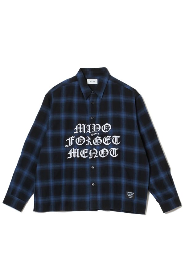 画像1: MAYO メイヨー FRONT LOGO EMBROIDERY CHECK SHIRT{-BFS} (1)