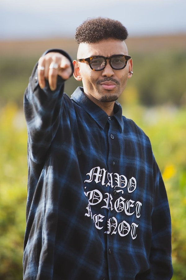 画像4: MAYO メイヨー FRONT LOGO EMBROIDERY CHECK SHIRT{-BFS} (4)