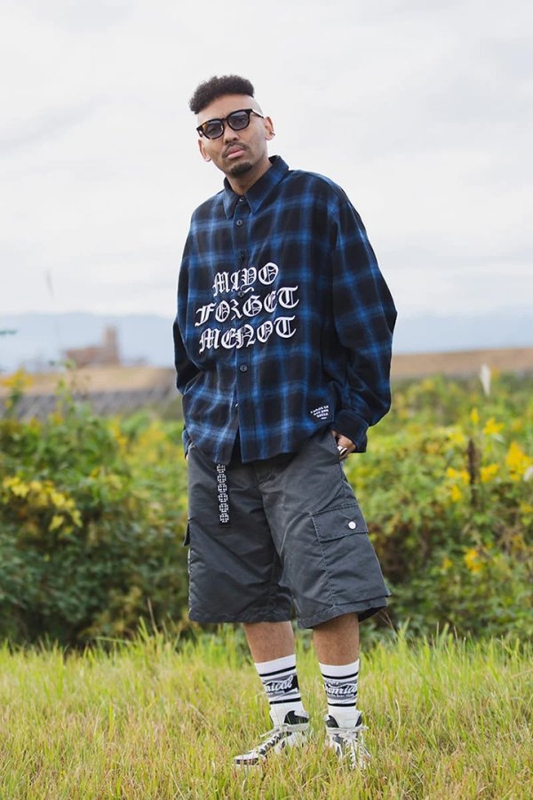 画像8: MAYO メイヨー FRONT LOGO EMBROIDERY CHECK SHIRT{-BFS} (8)