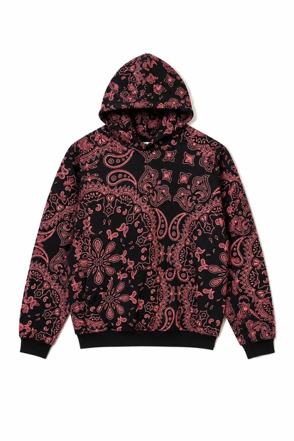 画像1: MAYO メイヨー PAISLEY PATTERN PRINT HOODIE{-BFA} (1)