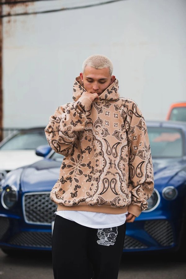 画像6: MAYO メイヨー PAISLEY PATTERN PRINT HOODIE{-BFA} (6)