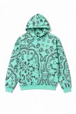 画像1: MAYO メイヨー PAISLEY PATTERN PRINT HOODIE{-BFA} (1)