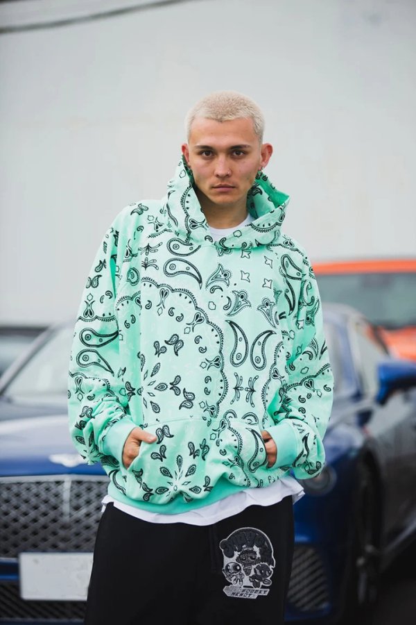 画像5: MAYO メイヨー PAISLEY PATTERN PRINT HOODIE{-BFA} (5)