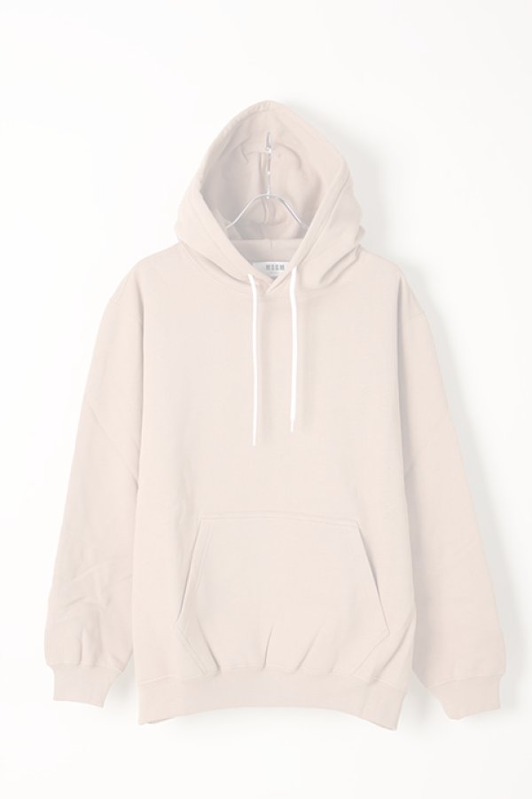 画像1:  {SOLD} MSGM エムエスジーエム sweat shirt with logo print at hood{2740MM76195799-23-AIA} (1)