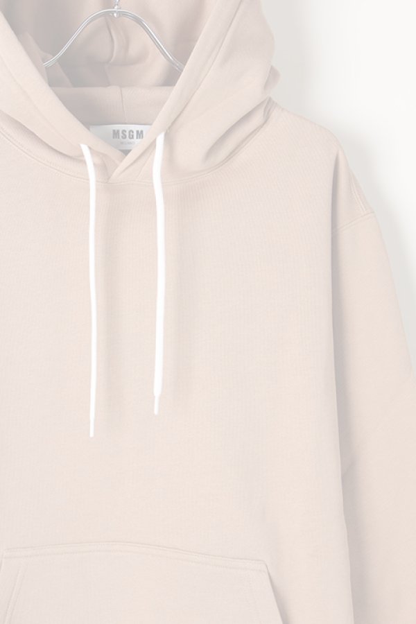 画像3:  {SOLD} MSGM エムエスジーエム sweat shirt with logo print at hood{2740MM76195799-23-AIA} (3)