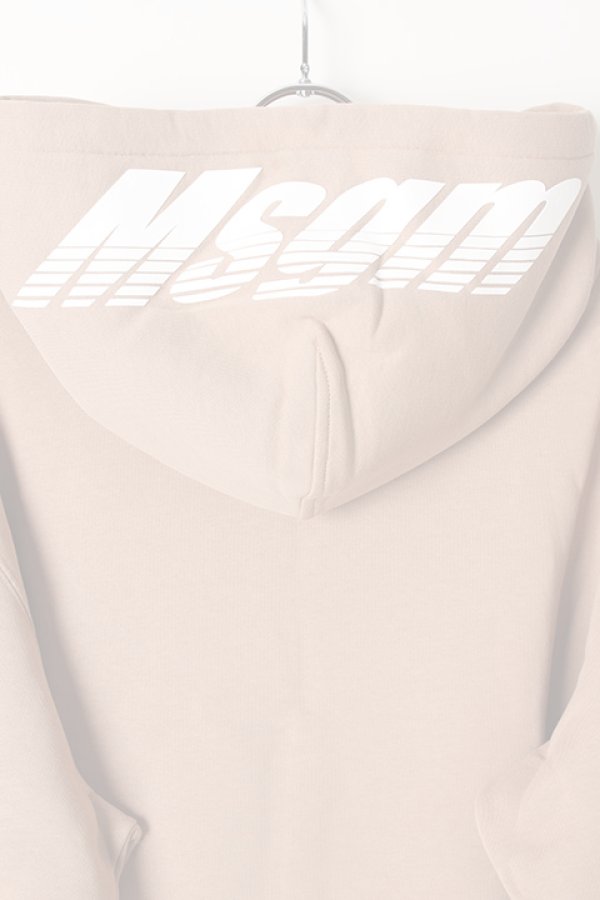 画像5:  {SOLD} MSGM エムエスジーエム sweat shirt with logo print at hood{2740MM76195799-23-AIA} (5)