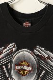 画像2: {SOLD}Vintage HARLEY DAVIDSON TEXAS BEDFORD FIRE PATTERN TEE{-BAA} (2)