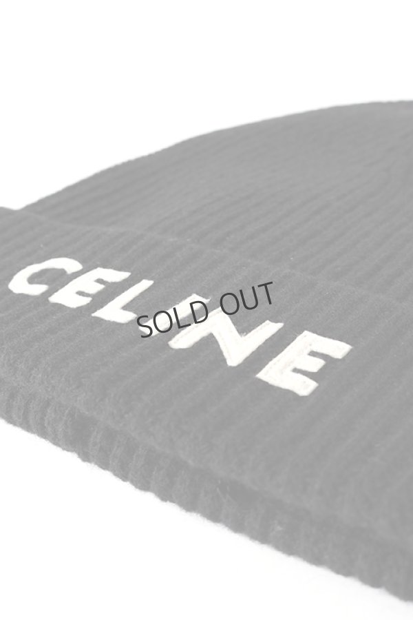 画像3: {SOLD}CELINE セリーヌ エンブロイダリー ニット帽{-BBS} (3)