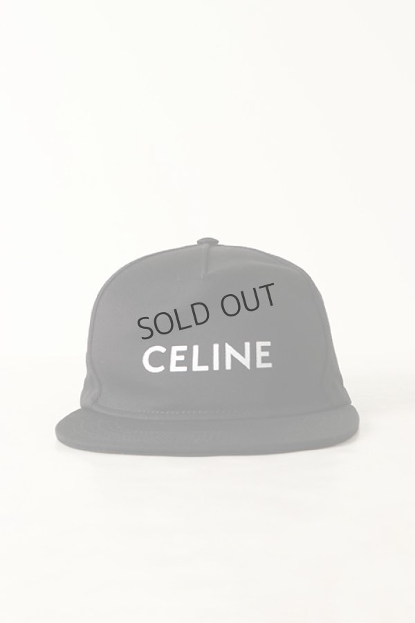 画像3: {SOLD}CELINE セリーヌ Logo-Print Cotton-Twill Baseball Cap{126N 2AUU1 01BC-BAS} (3)