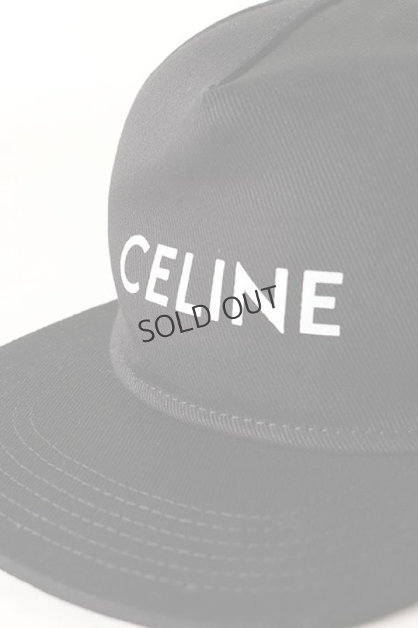 画像5: {SOLD}CELINE セリーヌ Logo-Print Cotton-Twill Baseball Cap{126N 2AUU1 01BC-BAS} (5)