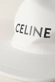 画像5: {SOLD}CELINE セリーヌ Logo-Print Cotton-Twill Baseball Cap{126N 2AUU1 01BC-BAS} (5)