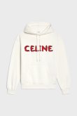 画像1: {SOLD}CELINE｜セリーヌ ラインストーン入り フーディー / コットンフリース{670Q 2Y88B 01AG-BCA} (1)