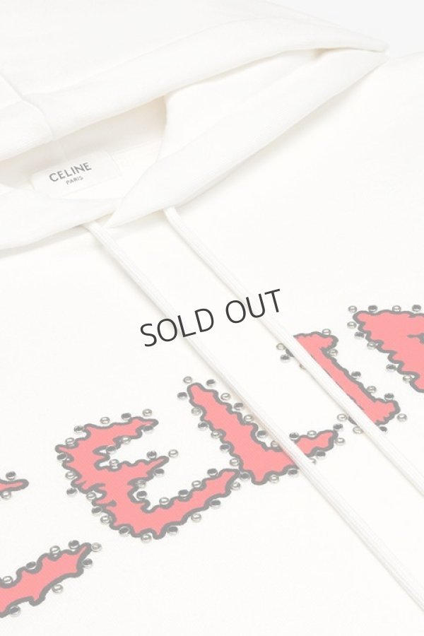 画像3: {SOLD}CELINE|セリーヌ ラインストーン入り フーディー / コットンフリース{670Q 2Y88B 01AG-BCA} (3)