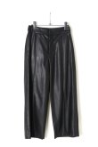 画像1: AULA アウラ LEATHER CROPPED PANTS{-AEA} (1)