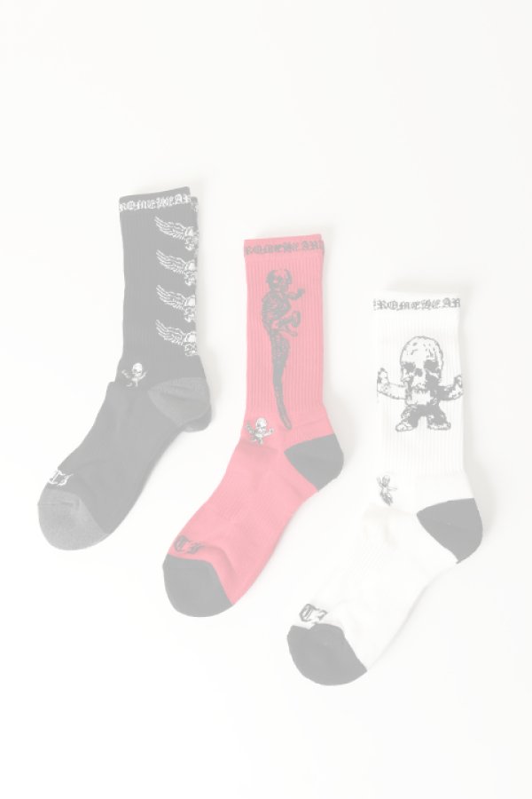 画像2:   CHROME HEARTS クロムハーツ Socks {316180459-389-MB3-BBS}  :316180459389MU-M  (2)