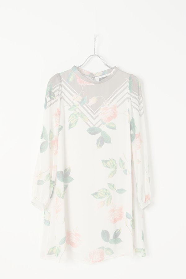 画像1:  {SOLD} AULA アウラ FLOWER PANEL PRINT ONE-PIECE{-AGS} (1)