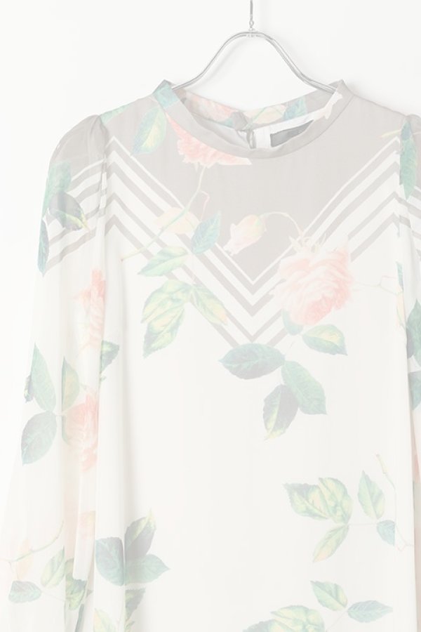 画像2:  {SOLD} AULA アウラ FLOWER PANEL PRINT ONE-PIECE{-AGS} (2)