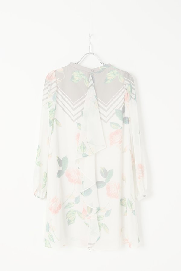 画像4:  {SOLD} AULA アウラ FLOWER PANEL PRINT ONE-PIECE{-AGS} (4)