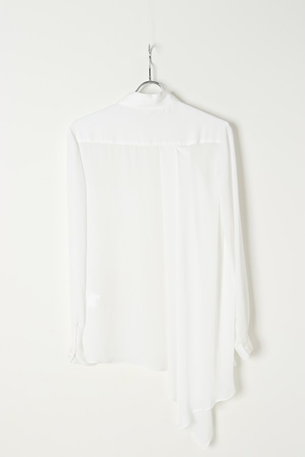 画像4: 【 50%OFF セール25,300円→12,650円】 AULA アウラ BACK DRAPE SHIRT{-AGS} (4)