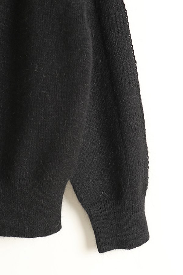 画像3: 【 40%OFF セール30,800円→18,480円】 グレースコンチネンタル|GRACE CONTINENTAL ダイアグラム DIAGRAM レース刺繍ラグランニットトップ{0320443088-27BLK-BJA} (3)