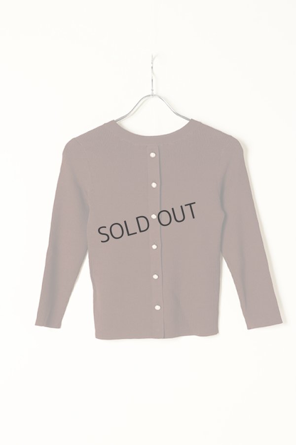 画像6: {SOLD}グレースコンチネンタル｜GRACE CONTINENTAL ダイアグラム DIAGRAM バックパールニットワンピース {0322339117-21BRW-BBA} (6)