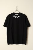 画像1: MSGM エムエスジーエム ブラッシュストローク ロゴTシャツ{-BCS} (1)