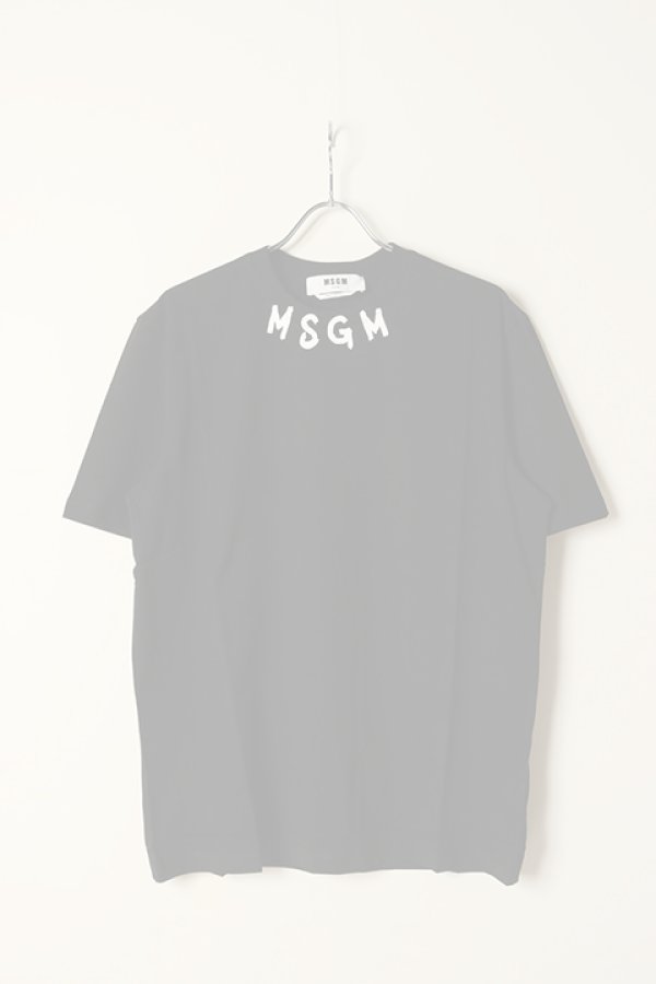 画像1:  {SOLD} MSGM エムエスジーエム ブラッシュストローク ロゴTシャツ{-BCS} (1)