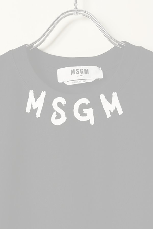 画像2:  {SOLD} MSGM エムエスジーエム ブラッシュストローク ロゴTシャツ{-BCS} (2)