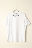 画像1: MSGM エムエスジーエム ブラッシュストローク ロゴTシャツ{-BCS} (1)