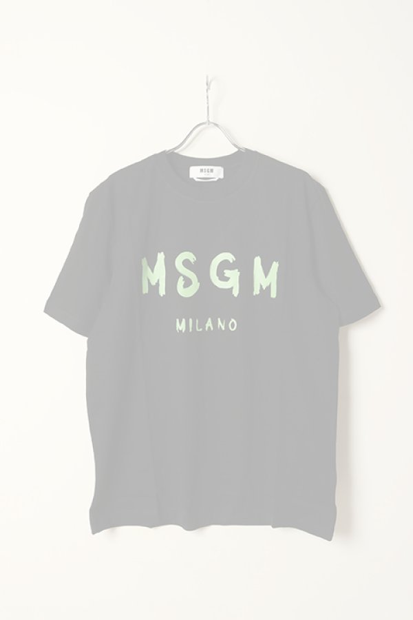画像1:  {SOLD} MSGM エムエスジーエム ブラッシュロゴTシャツ{-BCS} (1)