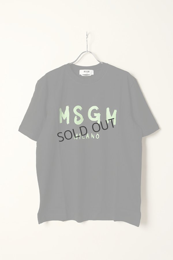 画像1: {SOLD}MSGM エムエスジーエム ブラッシュロゴTシャツ{-BCS} (1)