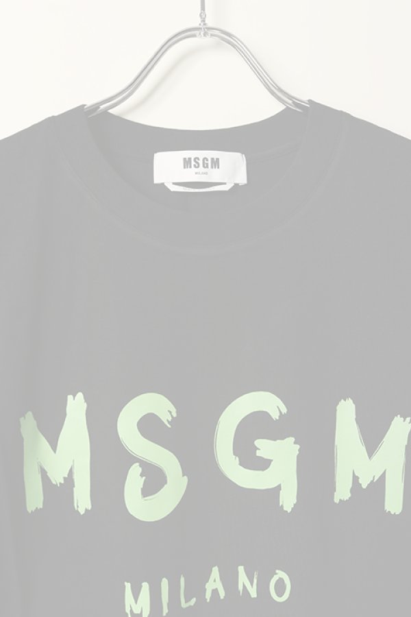 画像2:  {SOLD} MSGM エムエスジーエム ブラッシュロゴTシャツ{-BCS} (2)