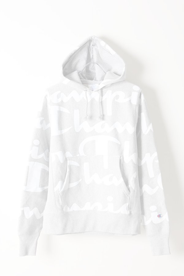 画像1:   Champion チャンピオン REVEASE WEAVE PULLOVER HOOD ALL OVER PRINT{-AIS} (1)