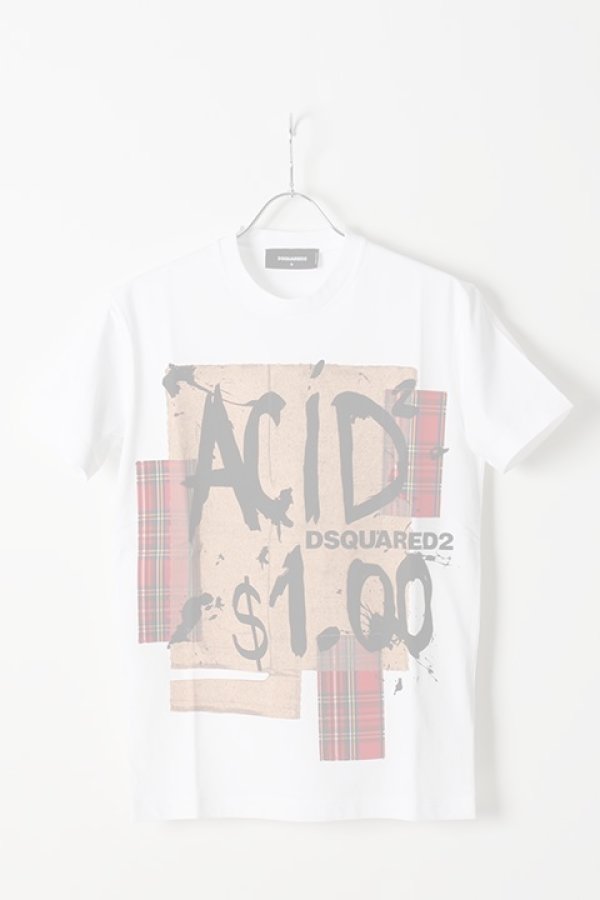 画像1:   DSQUARED ディースクエアード S/S TEE{3D2S74GD0478-WHT-AIS} (1)